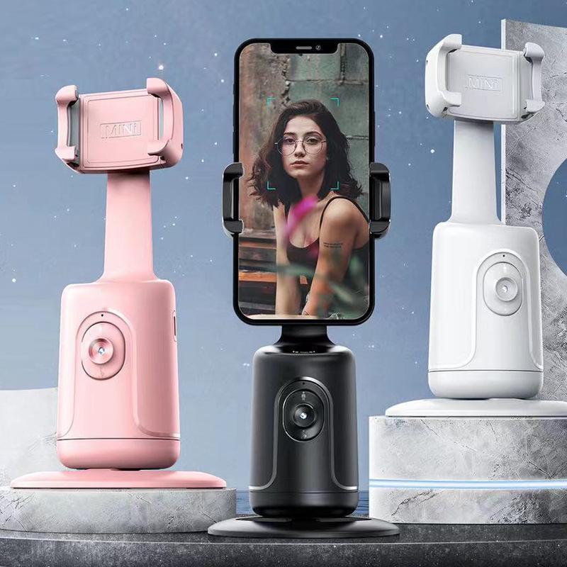 P01 AI Gesichtserkennung 360° Telefonhalter-Stabilisator mit Auto-Tracking für Live-Fotografie