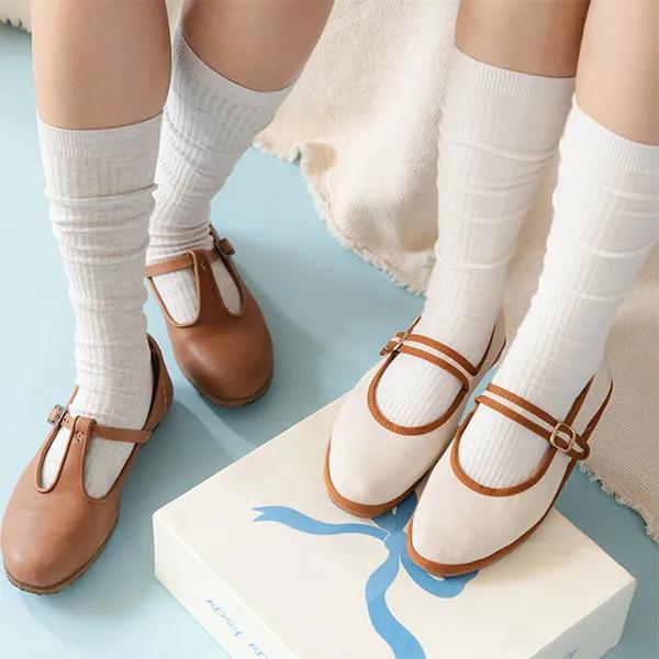 Rosie Cotton Knee Socks Women 1P (2 colors) Summer Rain Boots Socks