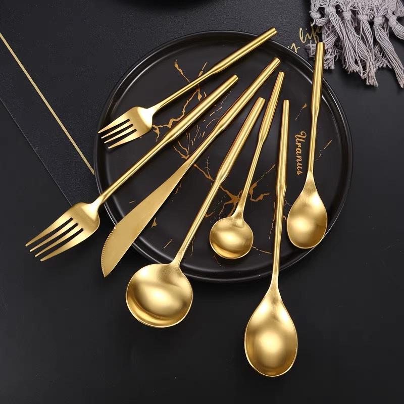 304 Stainless Steel Western Food Steak Knife and Fork European Chopsticks Spoon Household Rice Spoon Dessert Coffee Spoon Tableware