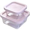 Advanced Door GlassLock Easy-Open Heat-Resistant Glass Container, Square, 400ml (OCST-040E)