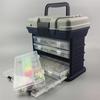 FTK Multifunctional Fishing Tackle Storage Box, Bait Accessories Suitcase, Fishing Toolbox, Portable Crafts Storage Box