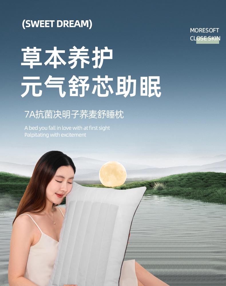 7A Antibacterial Cassia Seed Buckwheat Fiber Pillow