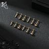 ZS 6 Pcs/lot Internal Thread 16G/18G Stainless Steel Labret Lip Piercing Men Ball Flat Back Earrings Cartilage Helix Piercings