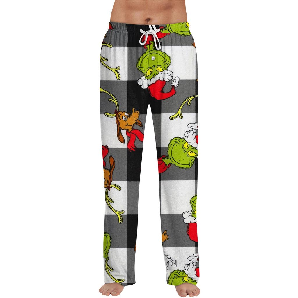 Men's Allover Printed Home Pants Sleeping Pajama Pants Long Pants Pajama Pants Yoga Pants