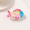 Hair Claw Marine Animal Shape Back Head Hair Clip Anti-slip Teeth Strong Grip Shark Hair Clip Versatile Hair Accessory