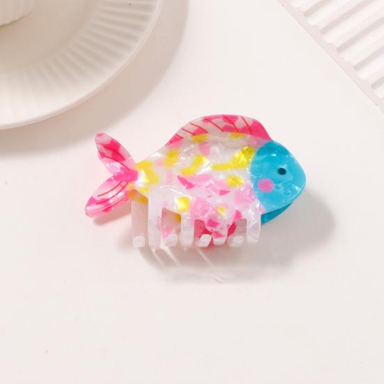 Hair Claw Marine Animal Shape Back Head Hair Clip Anti-slip Teeth Strong Grip Shark Hair Clip Versatile Hair Accessory