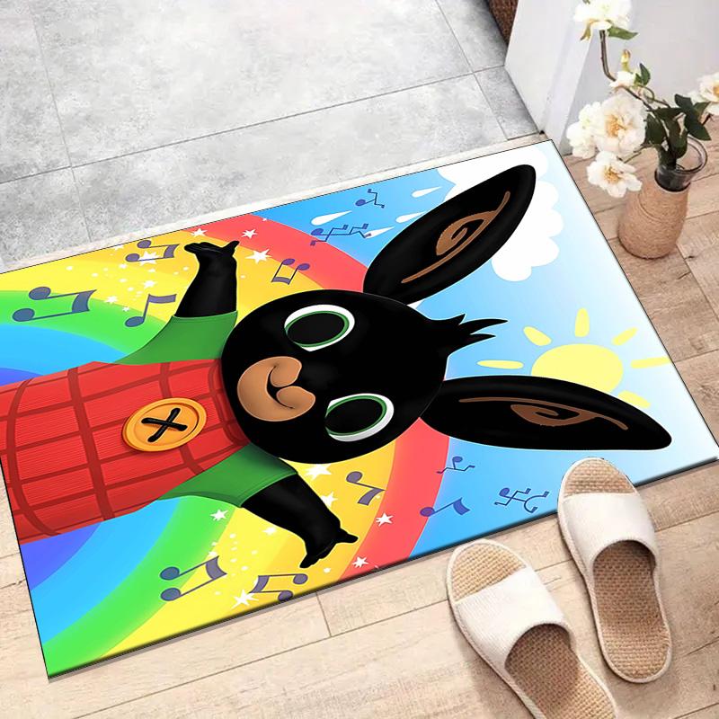 1pc Bing Bunny3 Design Printed Area Rug Carpet for Bedroom Living Room Home Decor Rugs Mat Non Slip Mat Rug for Bedside