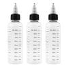 2/3/4 Stück 30/50/100/230 ml Klare Farbflasche mit Skalenmarkierung Nachfüllbare Dosierflasche Leere Quetschflasche mit Glasmischung