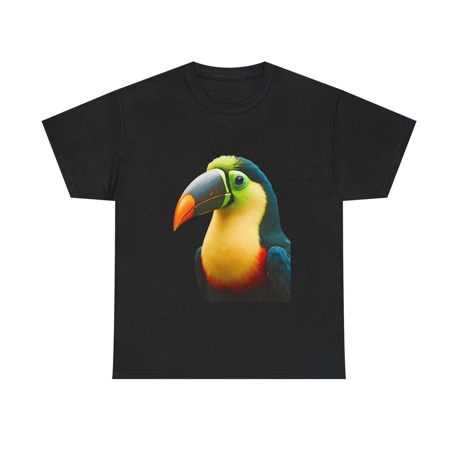 Colorful Toucan Tropical Bird Graphic Tee XL