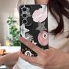 Vintage Leopard Print Stars Billiards Case For Samsung Galaxy S25 Edge S24 Ultra S23 S22 Plus S21 FE S26 Ultra Leather Texture Silicone Cover