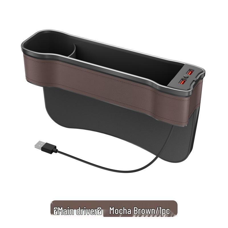 Iridescent Multifunctional Car Seat Gap Organizer with Ambient Light