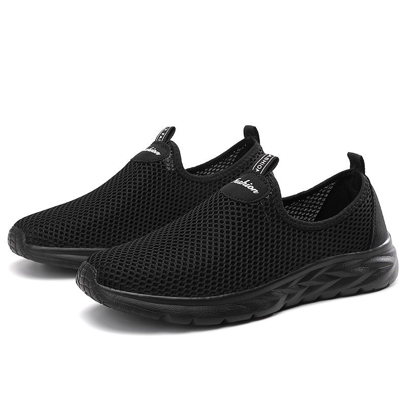 Men s Plus Size Summer Breathable Slip-on Mesh Shoes - Lightweight Soft Sole for Walking, Travel, Sports 42
