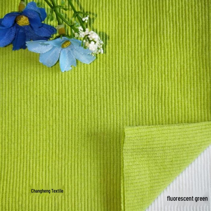 All-Cotton Knitted 2x2 Rib Fabric for Sweatshirt Neckline, Cuffs, and Hem