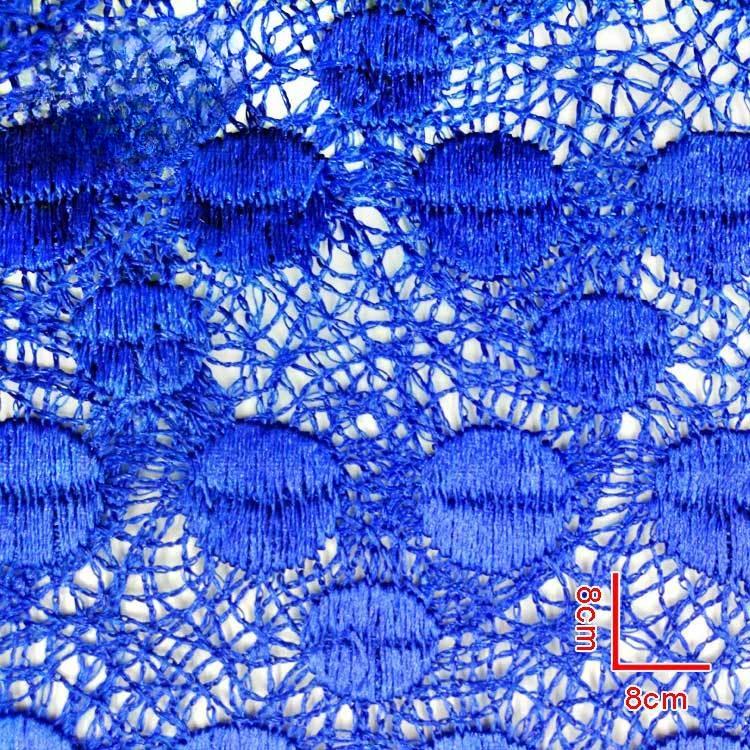 Wateroplosbaar kant, volledige accessoires, polyester zijde borduurstof, driedimensionale holle borduurstof