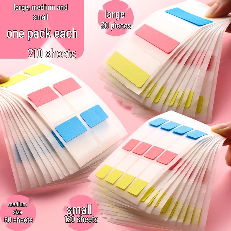 Transparent Writable Index Tabs for Students: Sticky Notes & Page Markers