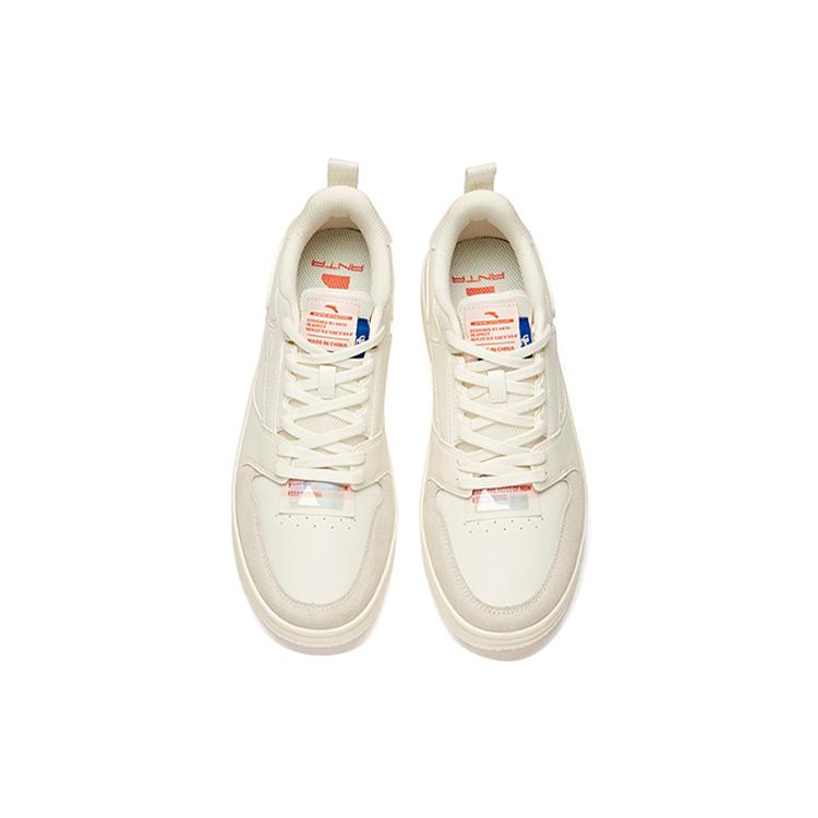 New Anta Low Top Skateboard Shoes Men's Ivory White 912118018-1