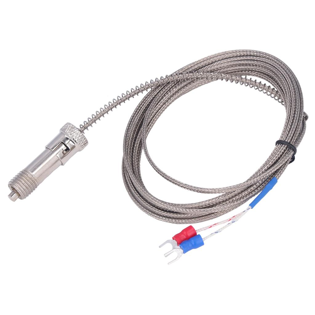 K Type Thermocouple Stainless Steel Snap Fit Spring Thermocouples for Temperature Sensor M12 3
