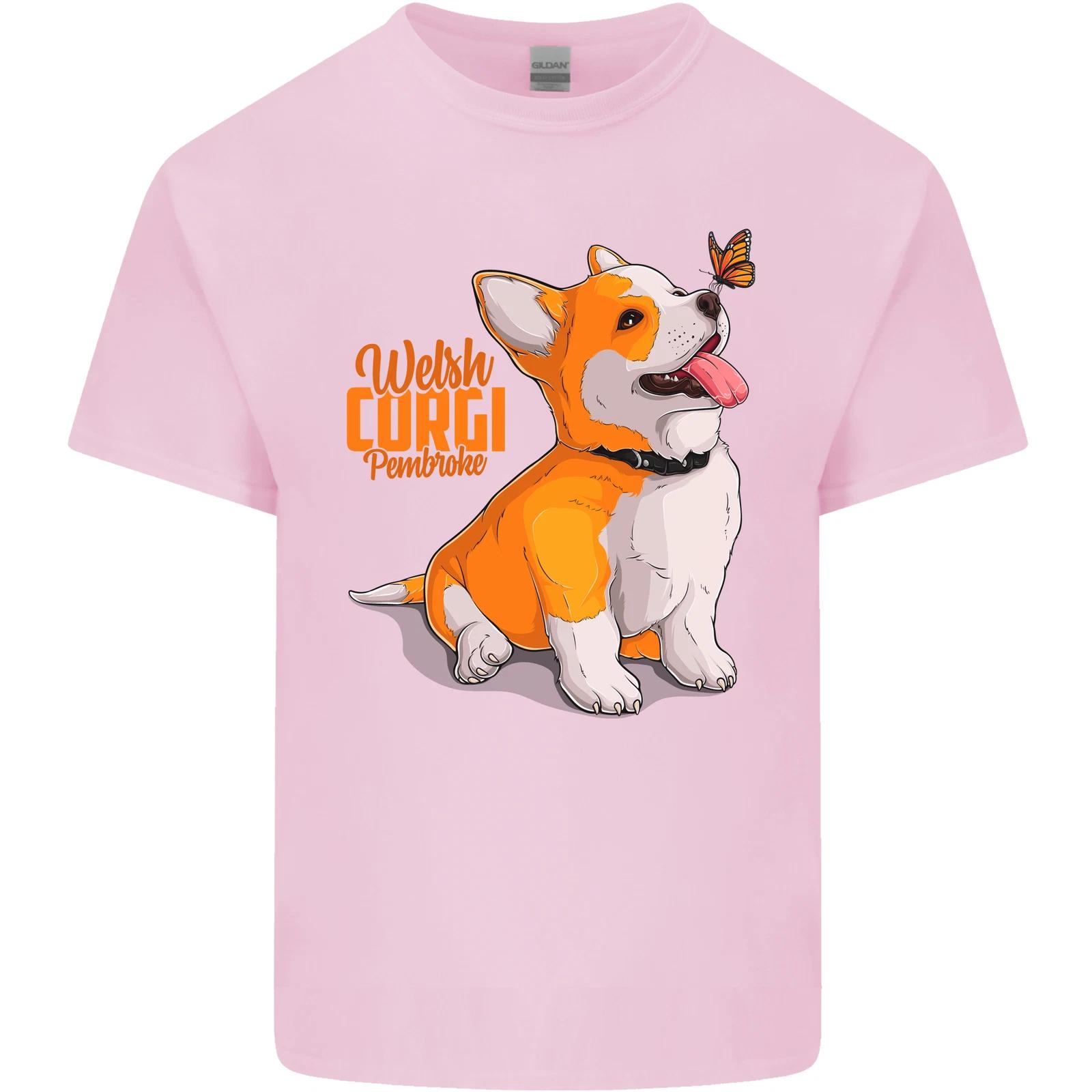 A Welsh Corgi Illustration Dog Kids T-Shirt Childrens L