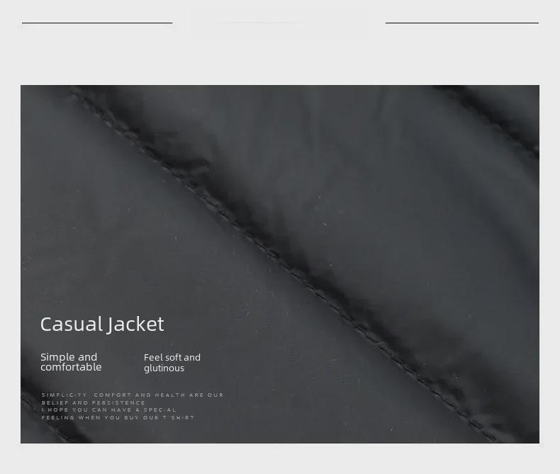 Geacă scurtă cu glugă pentru bărbați de marcă - Toamnă/Iarnă, Guler înalt, Stil subțire