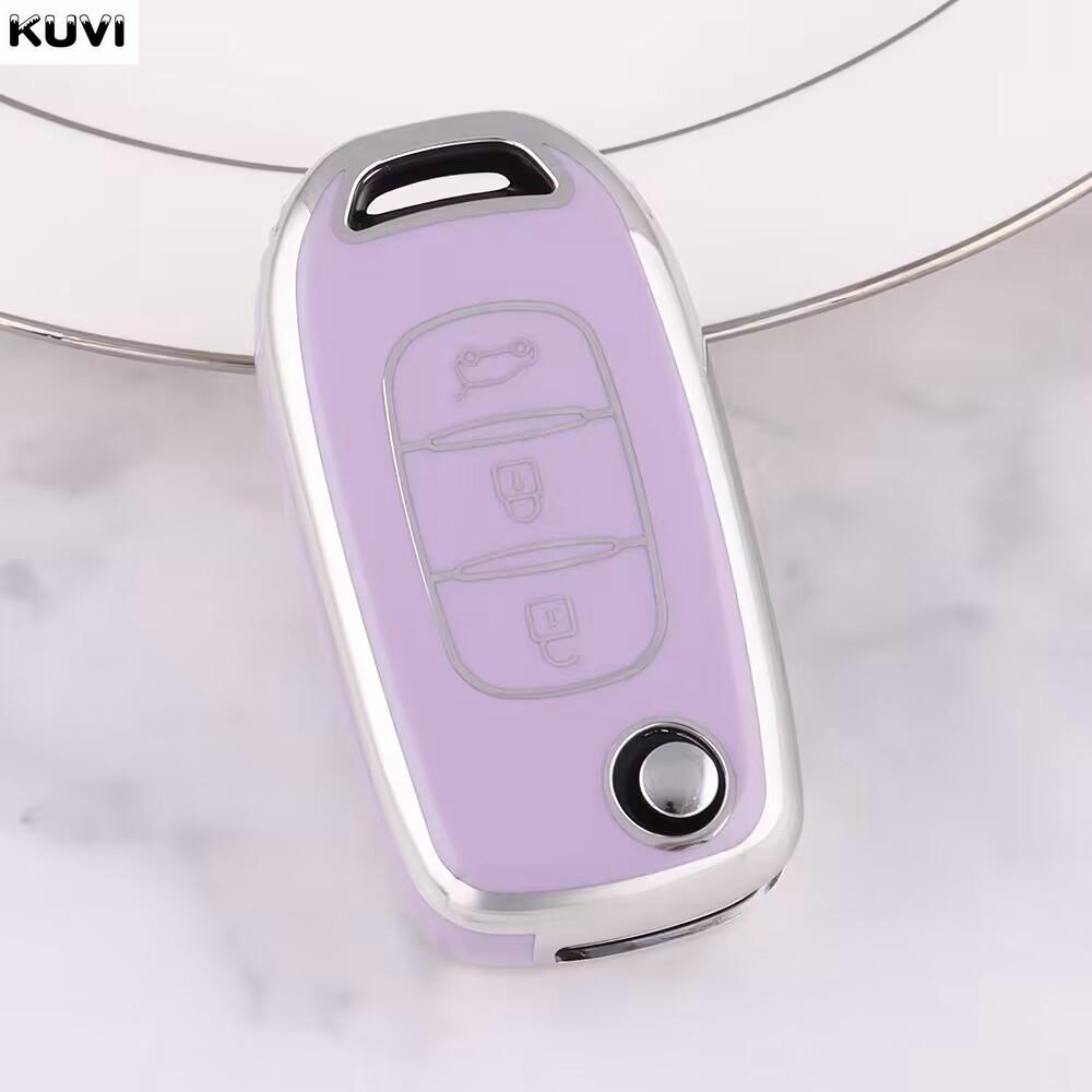 

Tpu Car Flip Key Case Cover Shell For Renault Kwid Kadjar Captur Megane Sandero Stepway Logan Clio 5 Arkana
