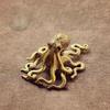 Antique Octopus Ornament Solid Copper Animal Figurines Octopus Statue  Desk Ornament Accessories