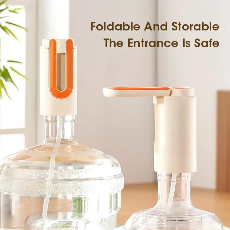 USB Rechargeable Electric Water Pump Portable Automatic Switch Water Pump Mini Household Foldable Water Dispenser Water Pump