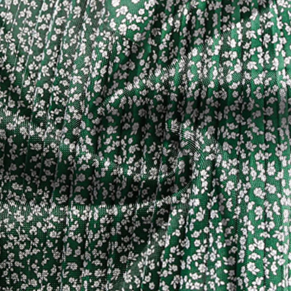 Dámské módní ležérní květované šaty s kulatým výstřihem s krátkým rukávem, skládaná sukně