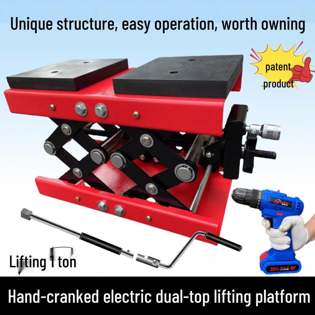 12V Electric Hand-Crank Multifunctional Bottle Jack for SUVs, Trucks, and Cars