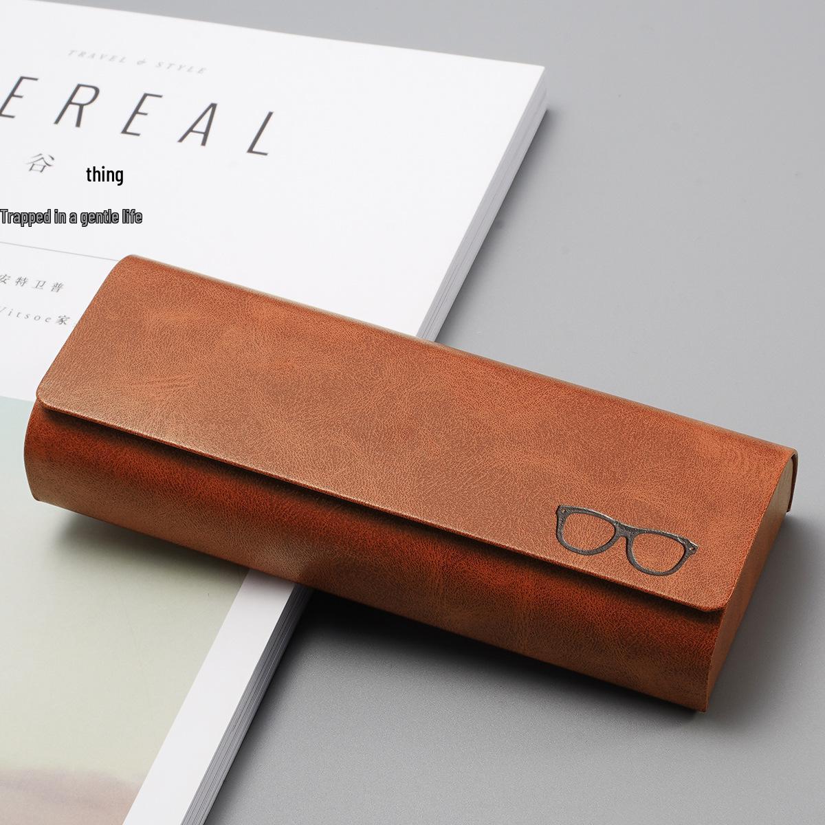 

Трендовый унисекс чехол для очков из ПУ кожи - Высококачественная мягкая коробка для хранения