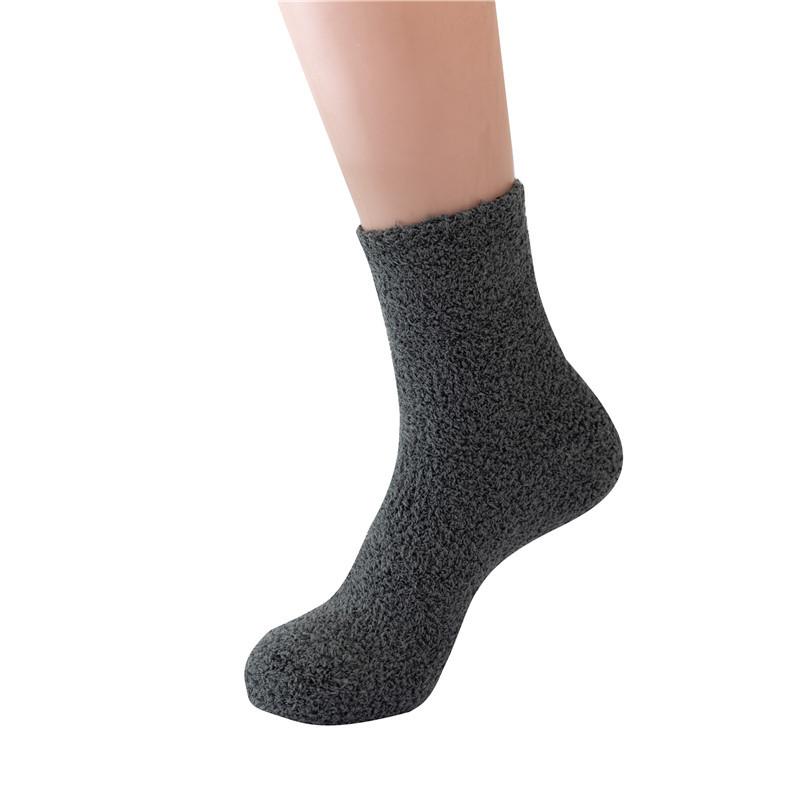 Thicker Wool Warm Men Socks Winter Thicken Coral Fleece Socks Casual High Elastic Snow Boots Socks Soft Fluffy Floor Sock