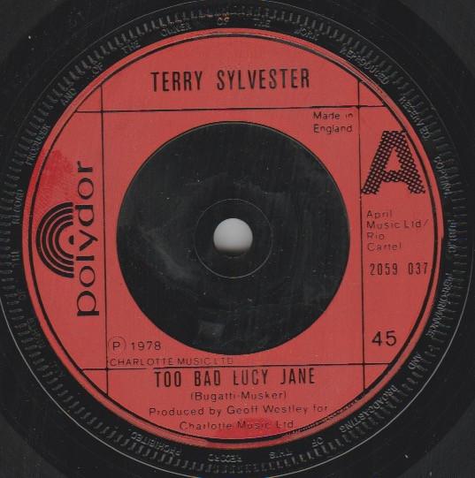 

7inch Record TERRY SYLVESTER - Too Bad Lucy Jane 2059037 Polydor 1978 UK Rock Used