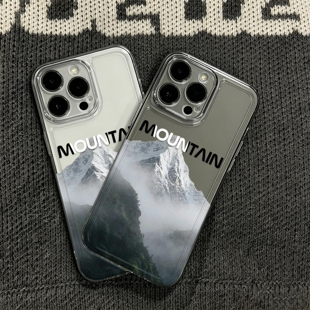 Schneeberg Berg Klare Hülle Für Iphone 17 Pro Max 11 15 12 13 14 16 Pro Max Air 16E 17E Hülle Funda Stoßfänger