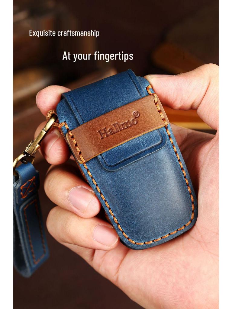 High-End Leather Key Cover for BMW 3/5 Series & X1/X3/X5