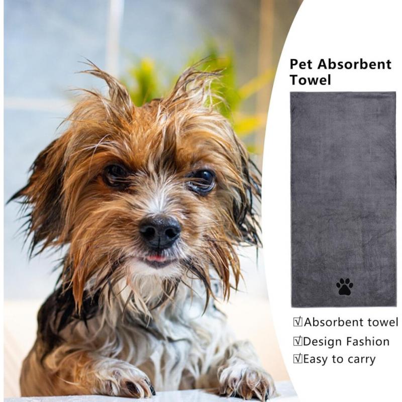 Pet Care Towel, Cat Drying Towel - 13.7 X 29.5 Inch Microfiber Dog Towel, Absorbent Bath Towel for Dogs and Cats