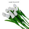 10Pcs Artificial Flower Decoration with Stem Fake Tulips Real Touchs Bridal Bouquets Floral Decor Photography Props