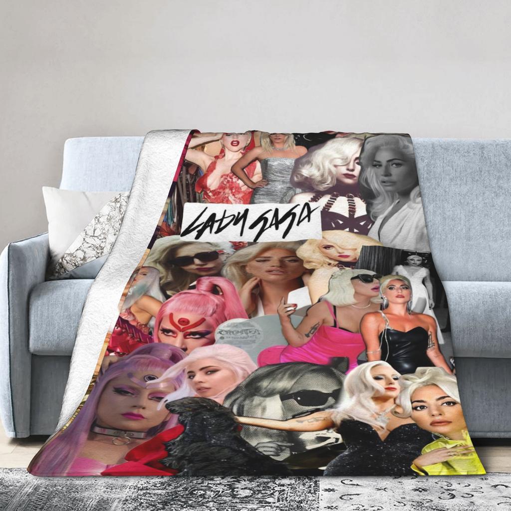 Lady Gaga Mayhem 2025 Album Flannel Blankets Soft Bedding Throws for Couch Chair Decorative Funny Bedspread Sofa Bed Cover