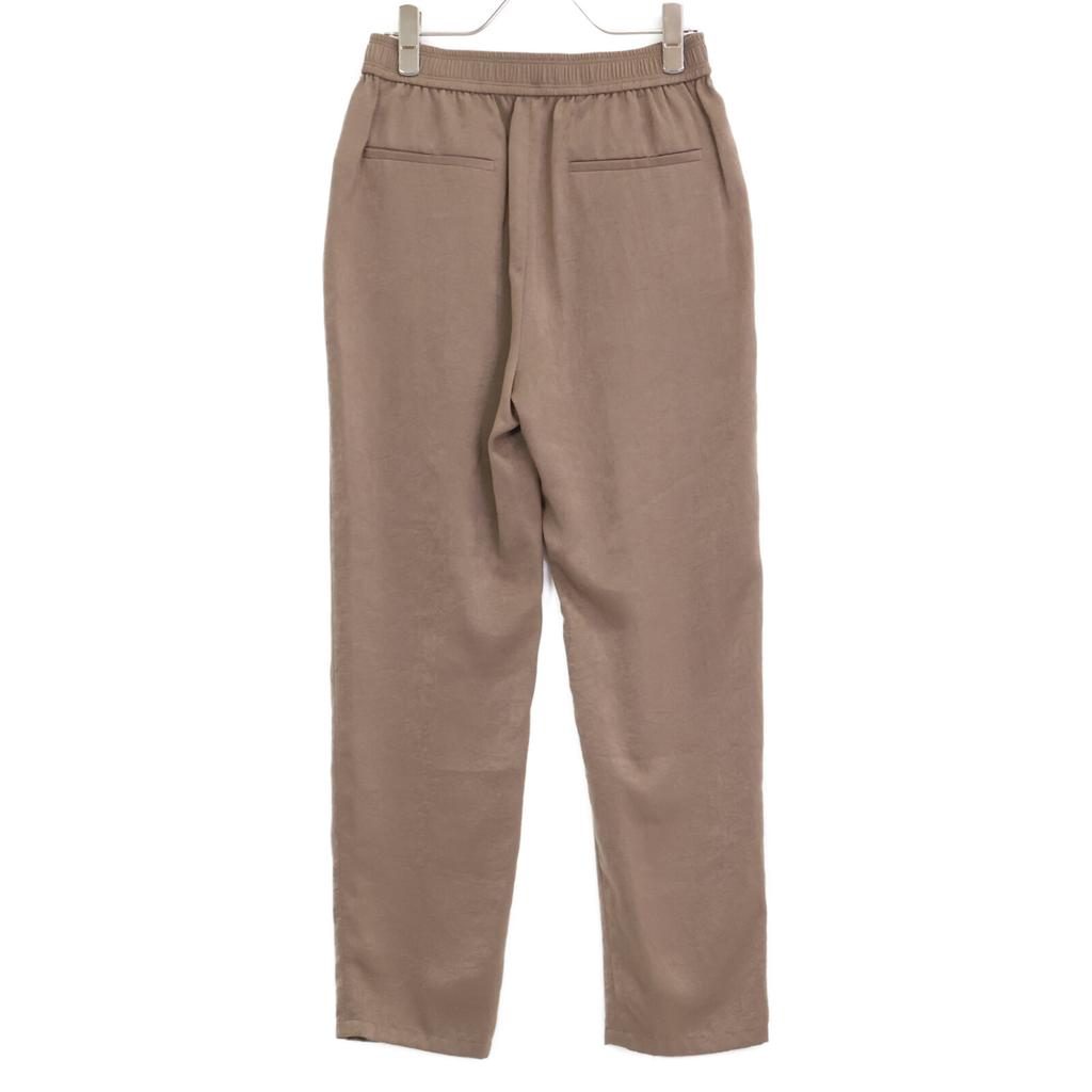 theory luxe 03-0306430 Brown Washable Satin Slacks Bottoms 34 BrownUsed