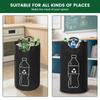 82L Empty Bottle Storage Basket Folding Kitchen Wastewater Bottle Collector Bag With Aluminum Handle Large Capacity Bin