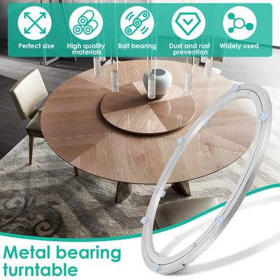 Schweres Aluminium Drehlager Design Lazy Susan Aluminium Kugellager Maximale Tragfähigkeit 110 kg Runde Esstisch Drehplatte