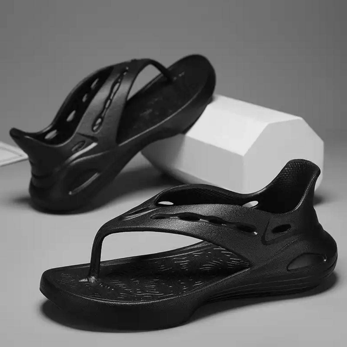 Herren Tasche Absatz Flip-Flops Hausschuhe Indoor Outdoor Strand Sandalen Mode Freizeit Schuhe Weiche Pantoletten Hausschuhe Strandschuhe 40-41 gray