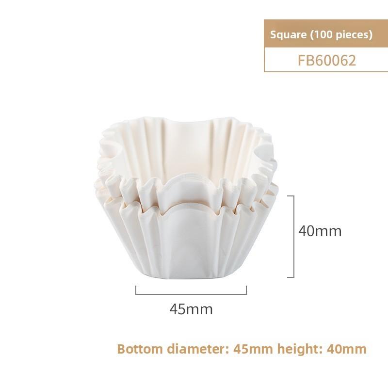 Baking Cupcake Liners Square Paper Molds Nonstick Heatproof Dessert Baking Cups For Home Use