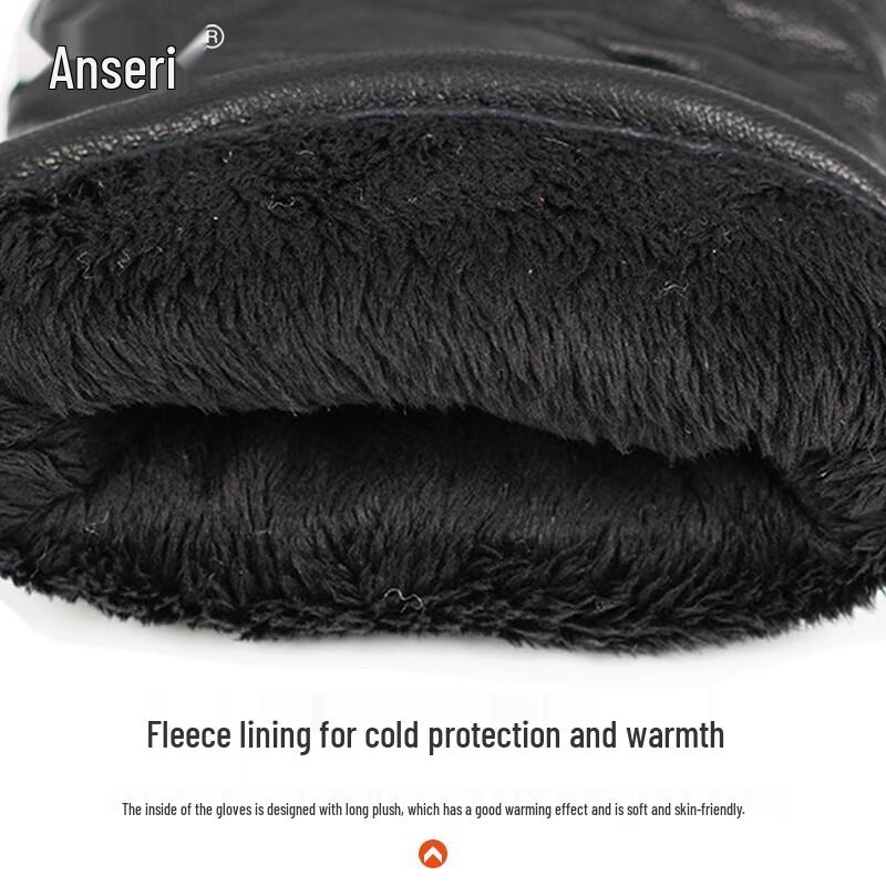 Zimowe Rękawice Robocze Skórzane z Podszewką