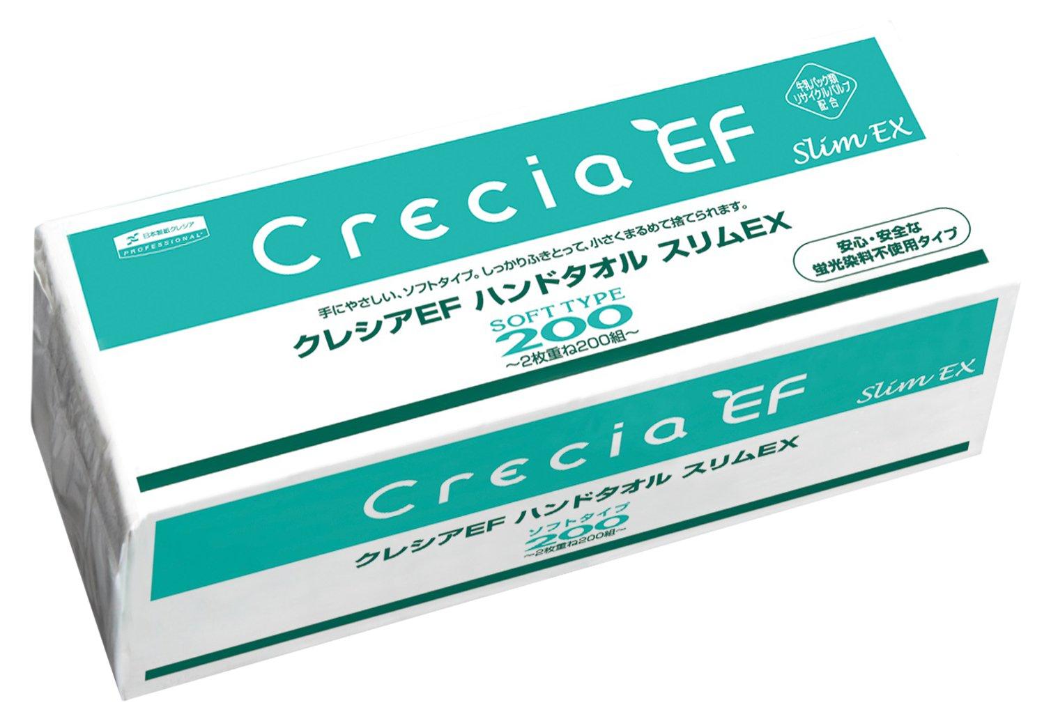 

Полотенце для рук Crecia EF Soft Type Slim EX Oval Size 200 комплектов x 36 упаковок 37030 [Коробка продаж] 2-слойное (400 листов)/пакет