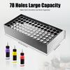 Bymaocar 78-Hole Wall-Mounted Paint Bottle Holder, Iron Organizer for Nail & Hair Salons, Modern Storage Rack for Art Supplies