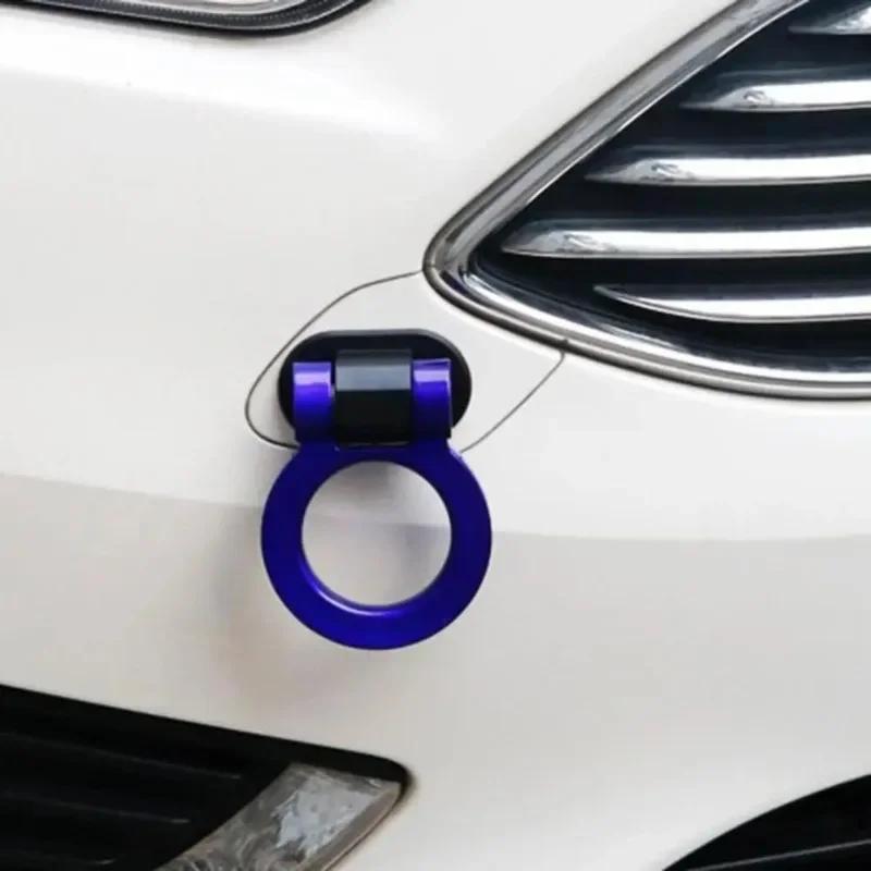 Multi-colored Car Trailer Hooks Sticker Decoration Car Rear Front Trailer Racing Ring Vehicle Towing Hook with Wrenches