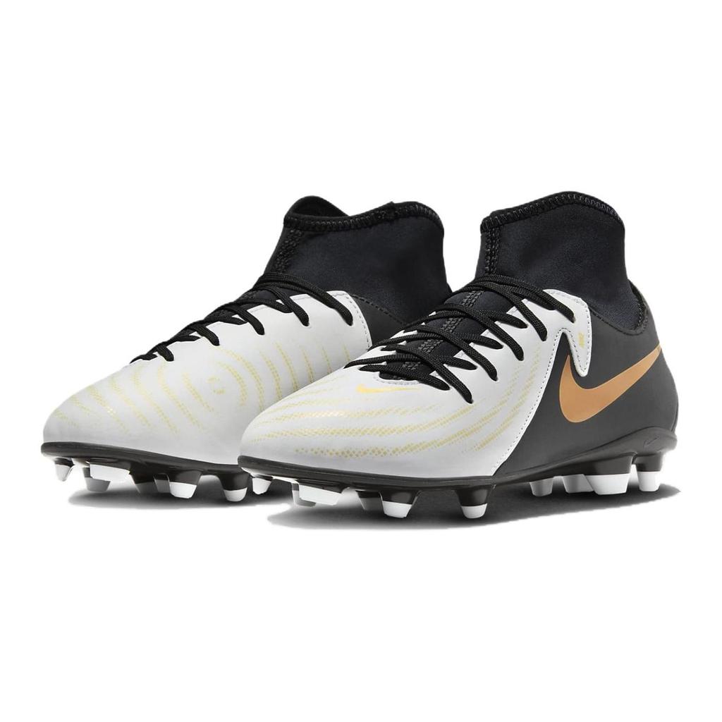 Nike Zapatillas Deportivas para Niños Phantom Luna 2 Club MG GS Mad Ready Pack Blanco Metálico-Dorado-Moneda Negro FJ2601-100