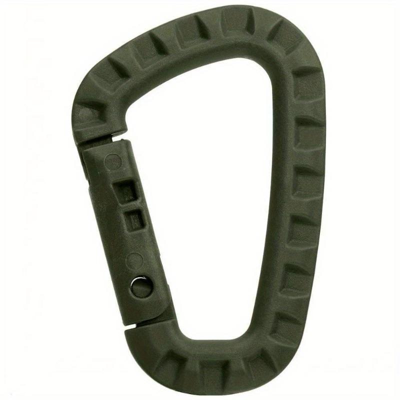 1Pc Durable Backpack Buckles, Carabiner Plastic Hooks, D Shape EDC Gear for Outdoor Camping