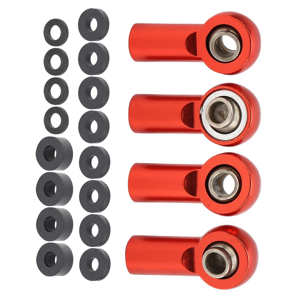 Link Rod End Ball Joint Aluminum Alloy Fit for HSP/RGT/Himoto/REDCAT 1/10 RC CarRed