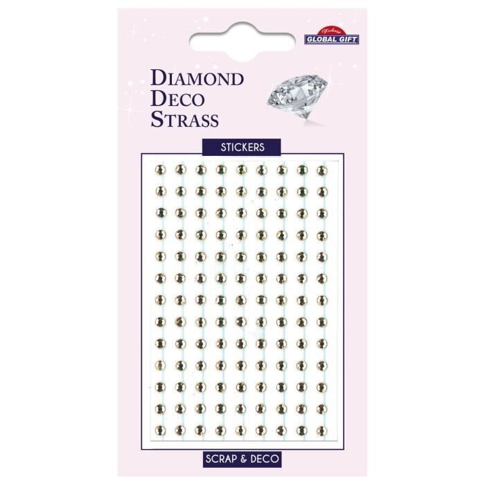 Autocollants Strass - Diamant - Or