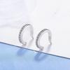 Elegant Clip On Ear Cuff With Crystals Accent Comfortable Copper Without Piercing Ear Jewelry for Women